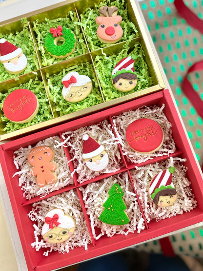 Christmas Cookies - Gift Box 6, 12 or 18 Cookies