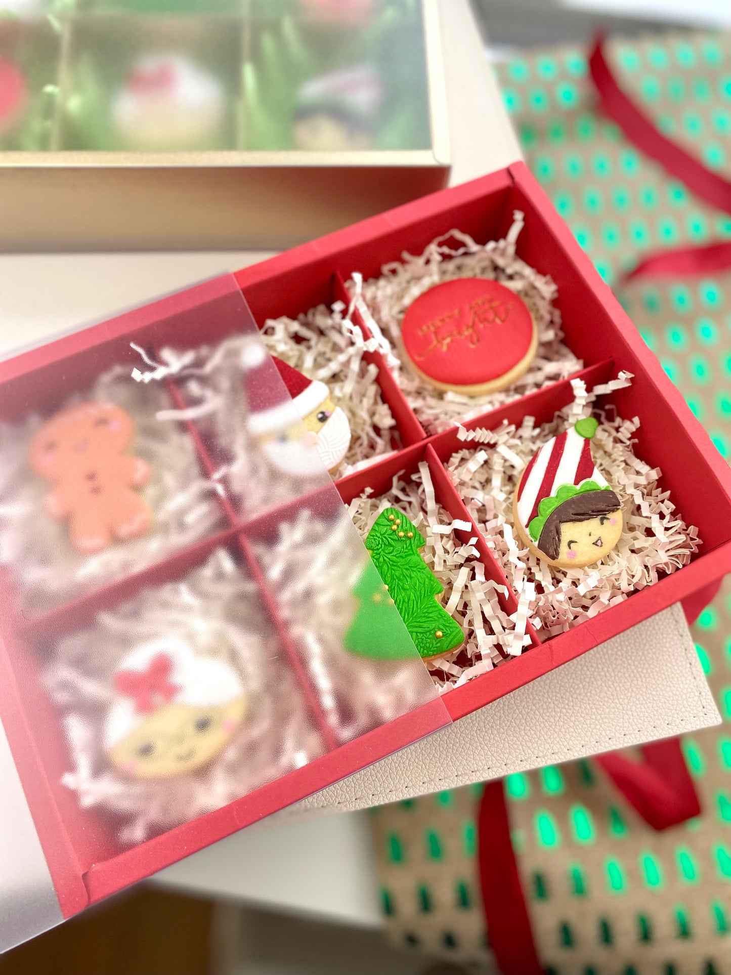 Christmas Cookies - Gift Box 6, 12 or 18 Cookies