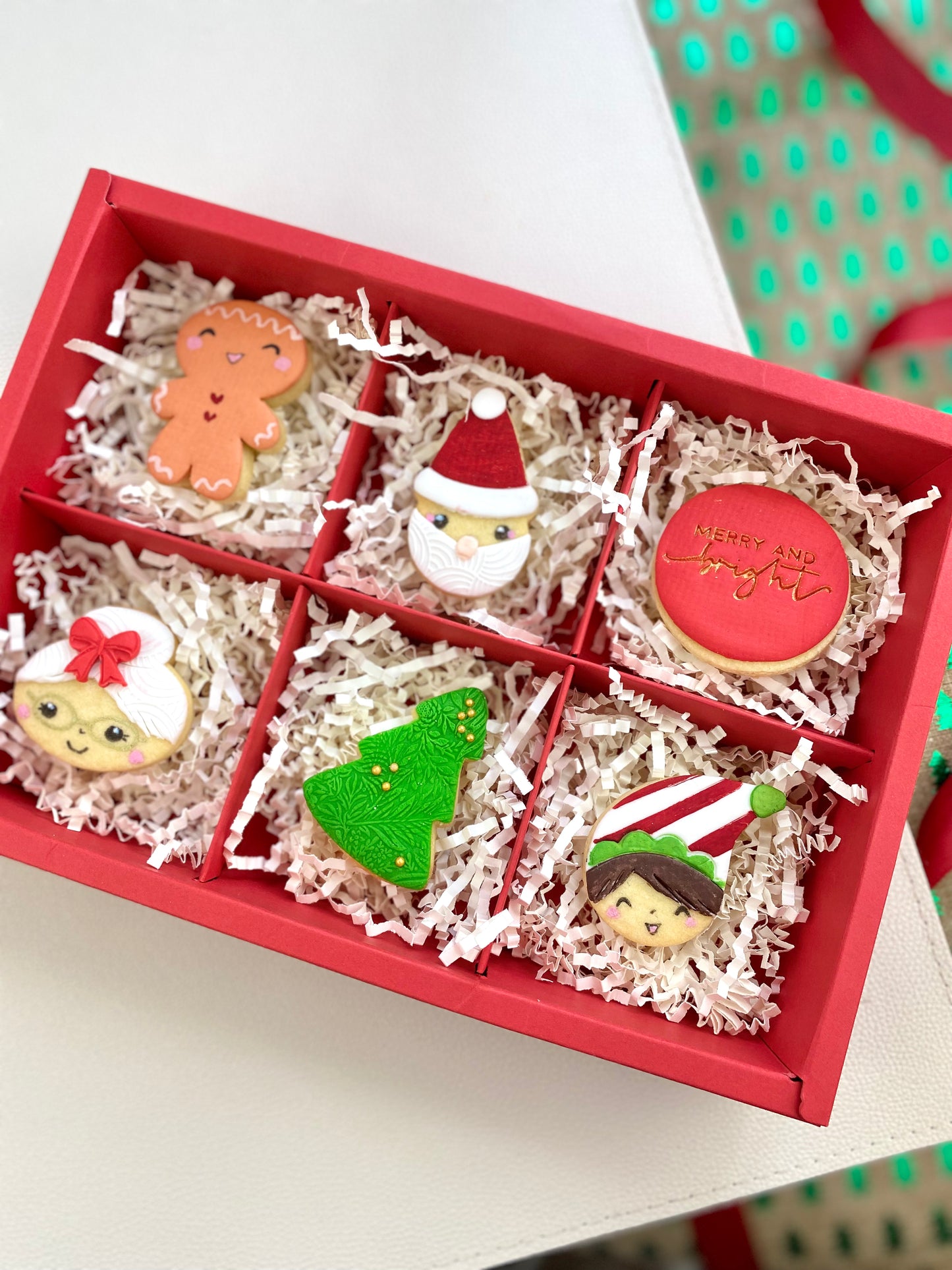 Christmas Cookies - Gift Box 6, 12 or 18 Cookies