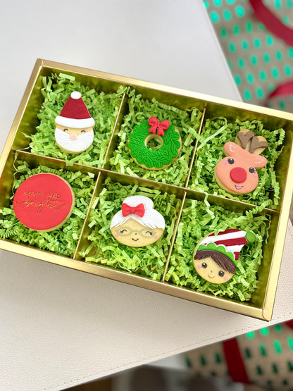 Christmas Cookies - Gift Box 6, 12 or 18 Cookies