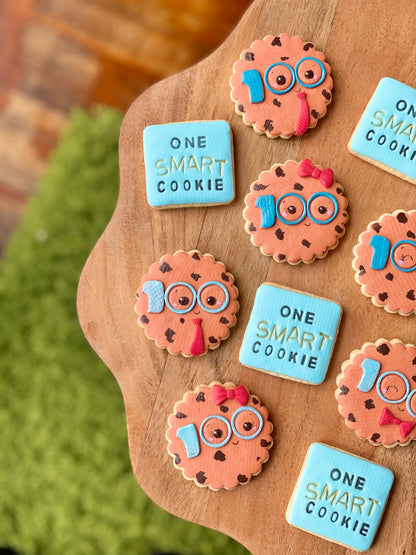 100 Days of School or Graduation Cookies